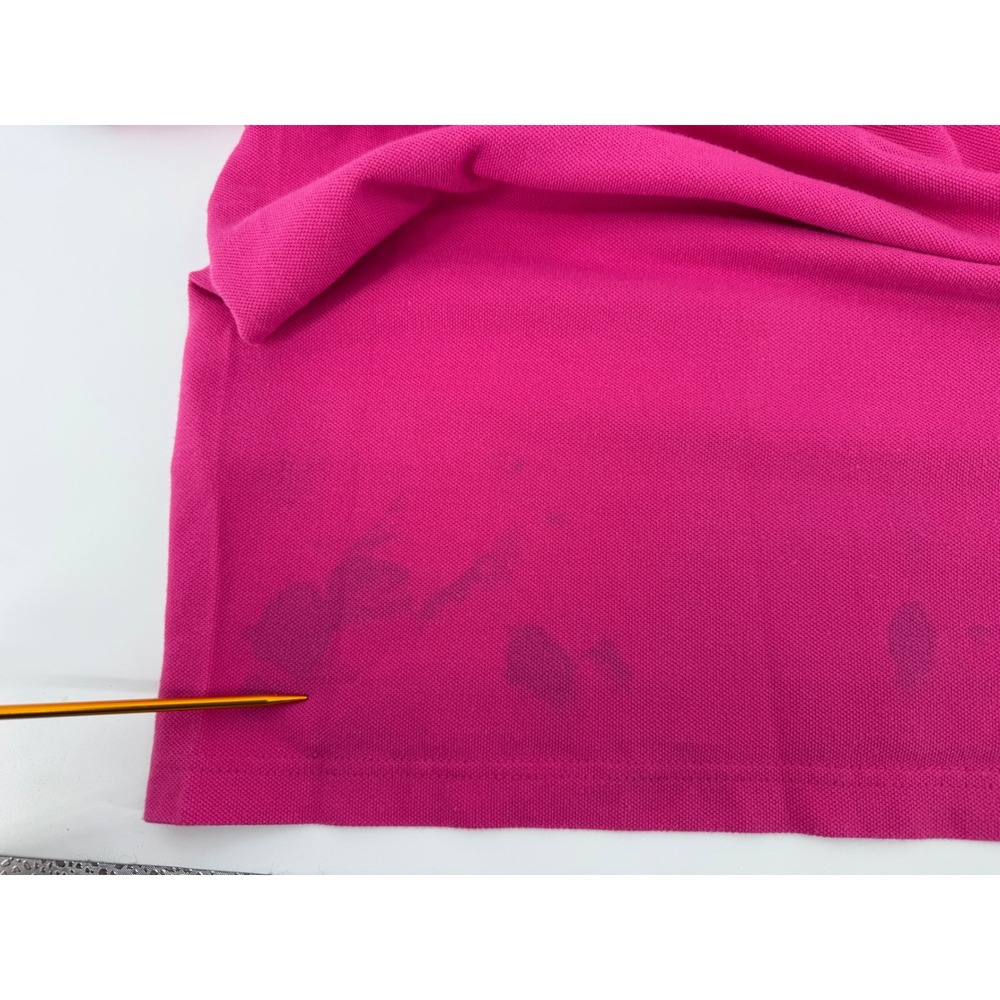 Disney Parks Mickey Mouse Polo XXL Cotton Pink Embroidered Pique Mens‎ Shirt - Picture 7 of 8